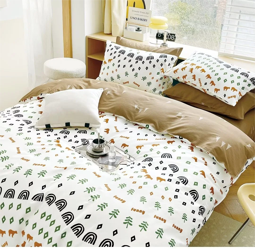 Wholesale OEKO-TEX cotton print duvet cover sets duvet cover queen size 100% cotton