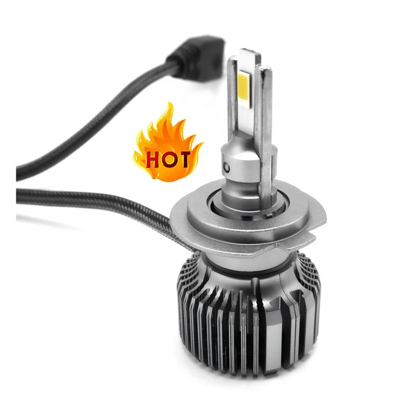 2022 6500K Xenon White Dual Cooling Tube Faro Luces TD60 H7 60W F5 F5C F7 65W Car LED Headlight Bulb Auto Fog Light Avto Lamp