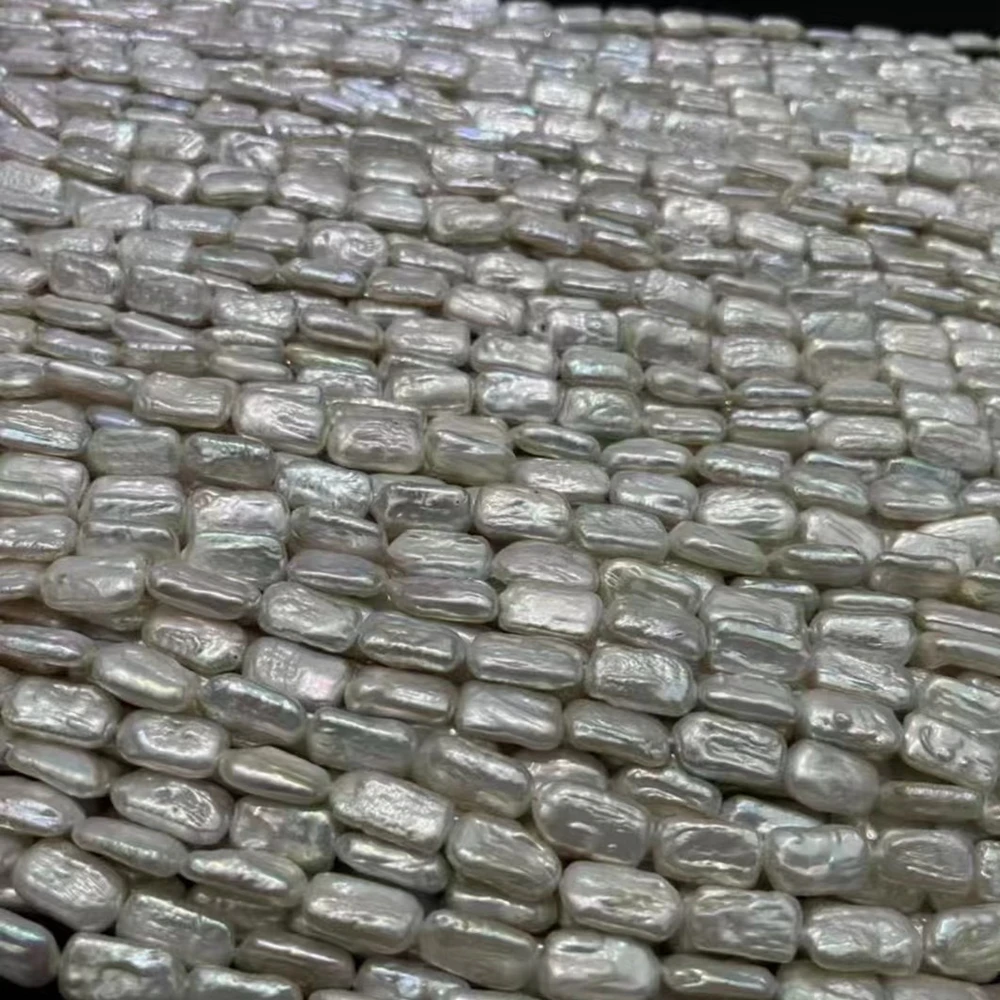 Irregular Rectangle Baroque pearls Loose Strand Beads for necklace bracelet DIY making jewelry