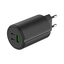 CB KC CE ROSH Certified PD PPS type-c usb c 65W GaN 3 Ports Wall Charger fast charging