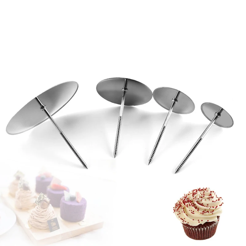 Зеркальный Полировочный инструмент из нержавеющей стали круглой формы для украшения тортов инструмент для выпечки кондитерских изделий глазури цветочных ногтей