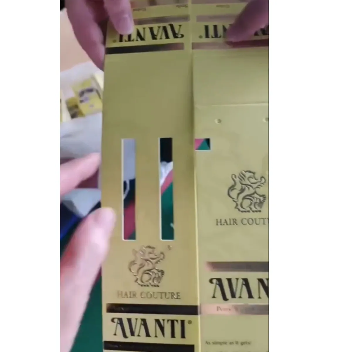 Hair extension package Card