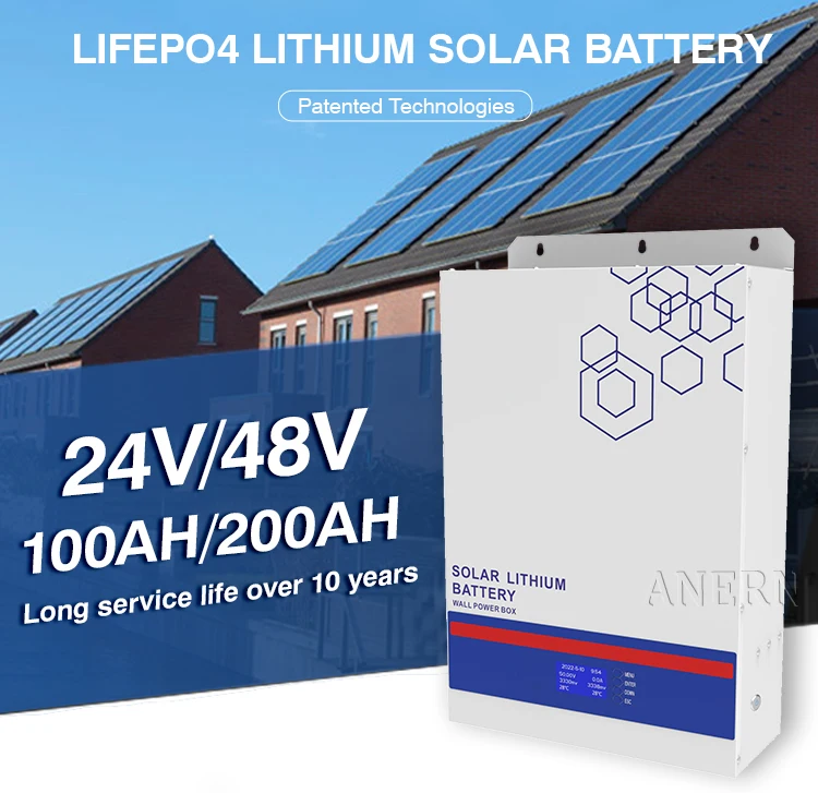 Anern lithium battery 48 volt 200ah lithium ion battery 24v 600ah solar battery