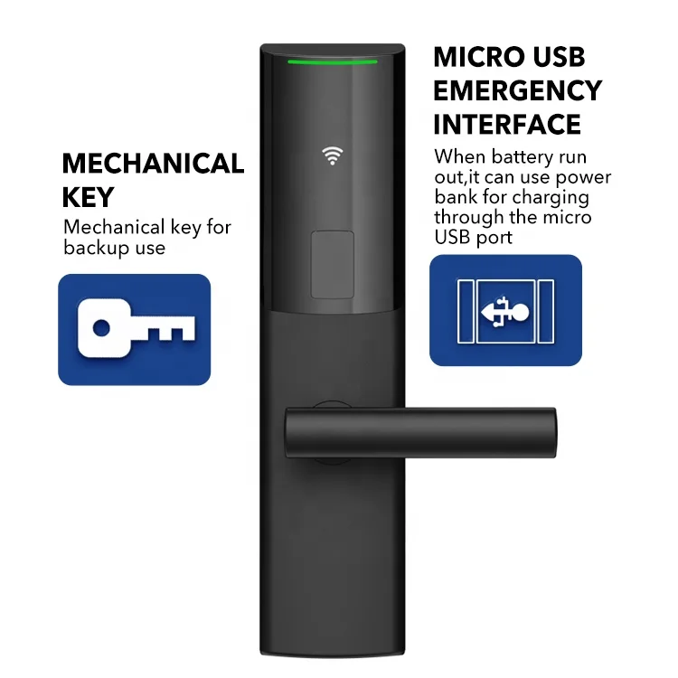 Security Ic Card Intelligent Lock New Hotel Room Door App Smart Digital Door Lock
