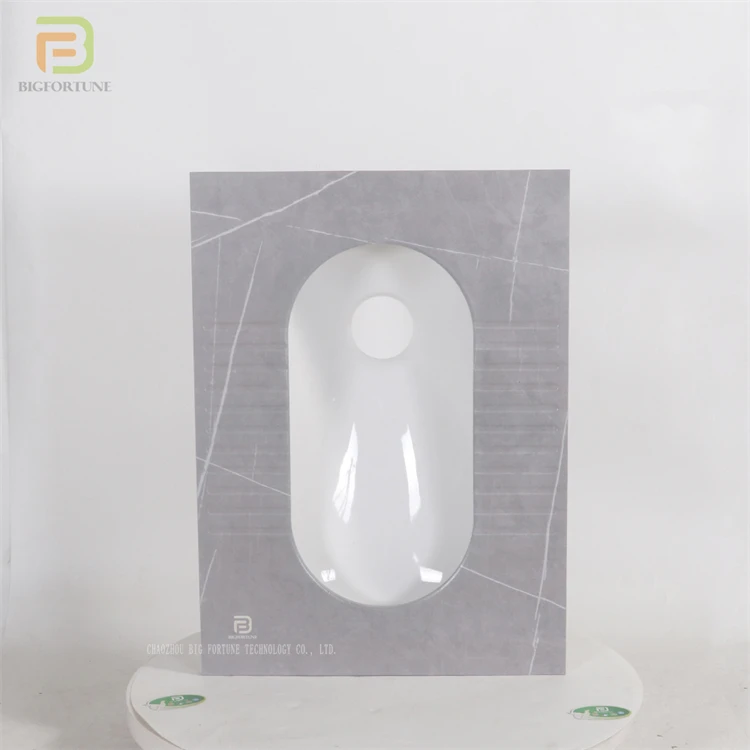 New Arrival Customized Latest Design Shower Room Squatting Pan Gray Squat Pan for Sale