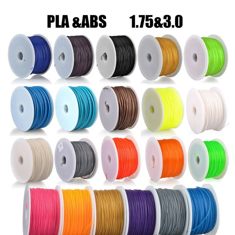  Красочные нити 1 75 мм/3 мм ABS PLA для 3D