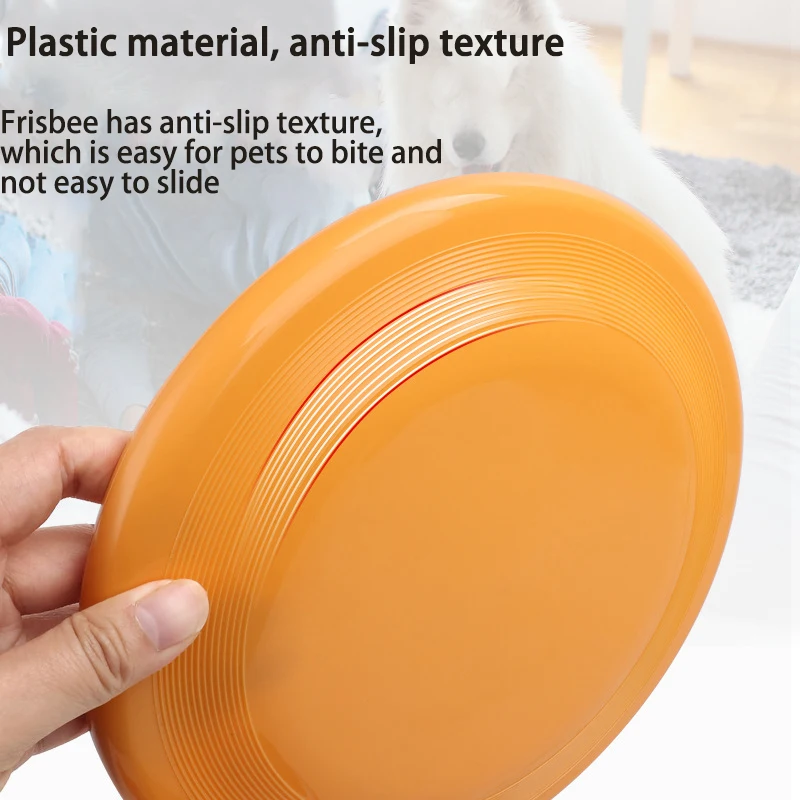Flying Disc Plastic Frisbeed  Dog for Indestructibility and Soft Flying Saucer Floating and Bite Resistant Frisbeed