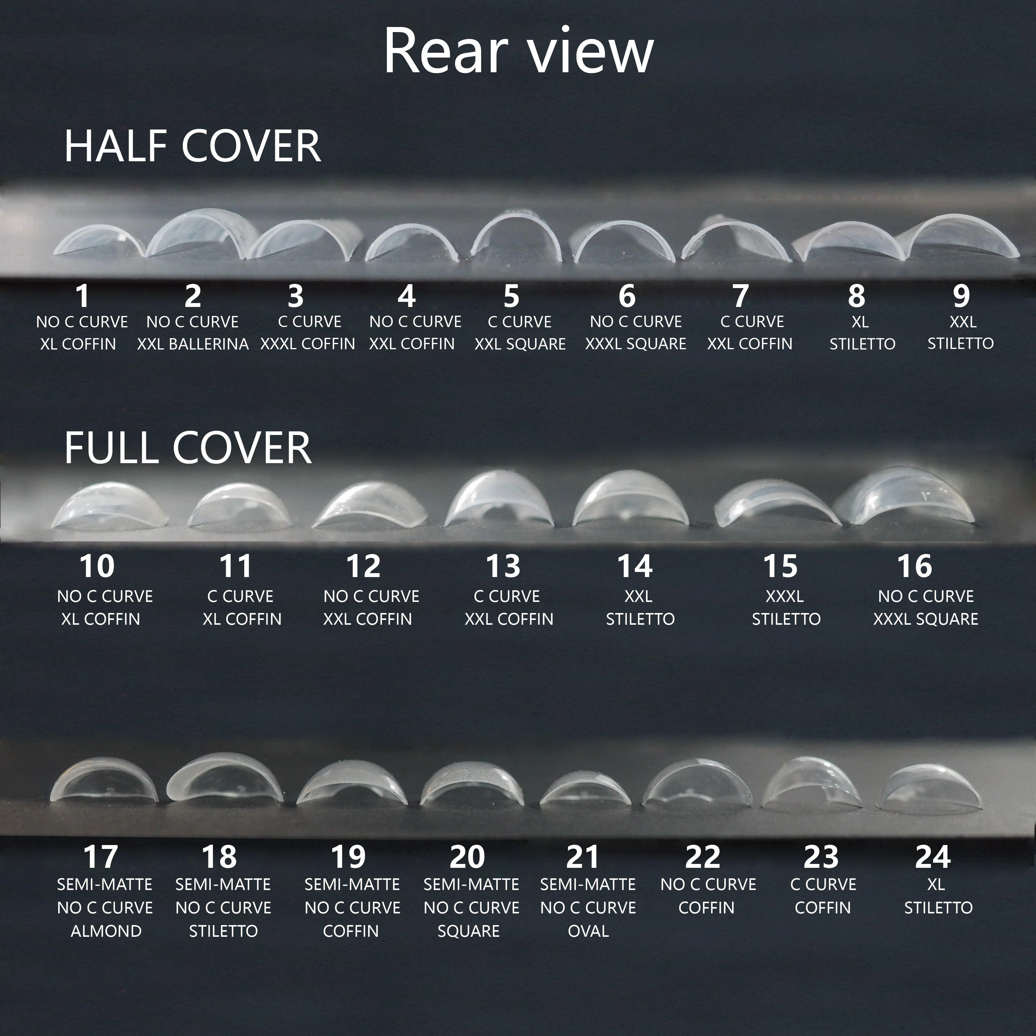 manufacturer private label LOGO Medium long ballerina coffin nail tip 500 600 pcs artificial fingernails with custom box