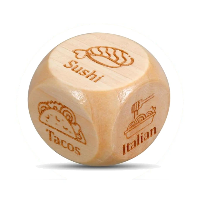 Custom takeaway food decision dice food deciding dice Gift for foodies
