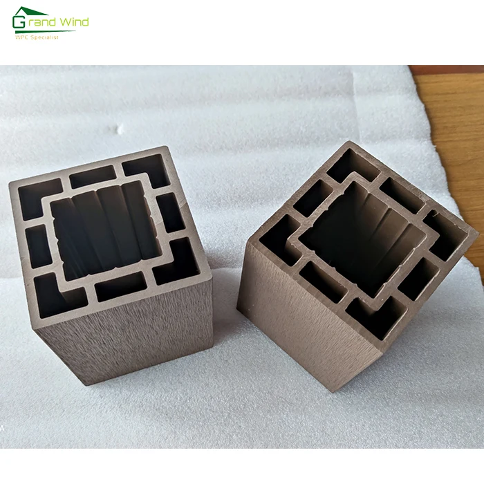 WPC balustrade Outdoor garden porch stair deck handrail wood plastic co-extrusion handrail