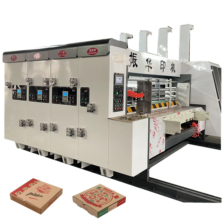 YSF-D Automatic Cardboard Box Forming Making Pizza Box Carton Printing Slotting Die Cutting Machine