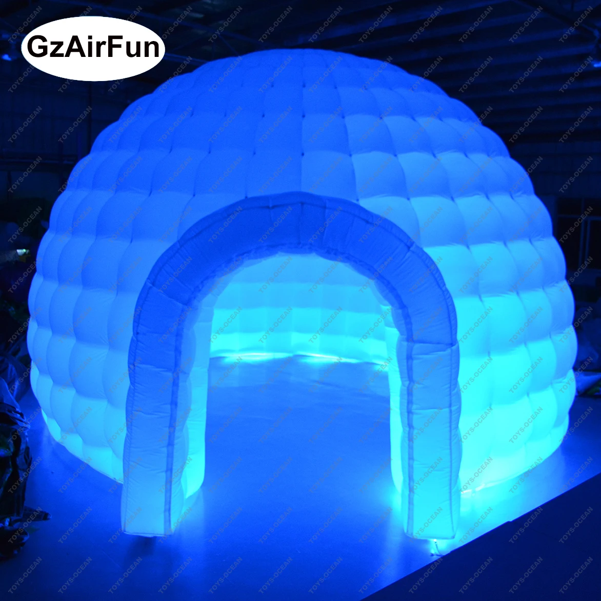 Надувной купол надувной Igloo со светодиодной подсветкой палатка
