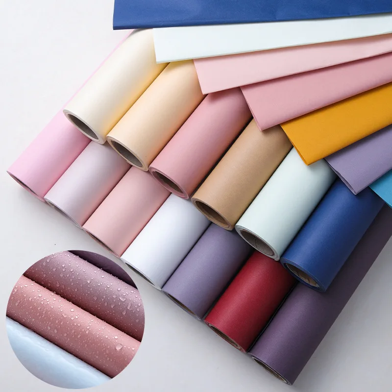 Flower Packaging Thickened Art Mocha Paper for Shop Wrapping Flowers Fenghua Paper Flower Shop for Various Floral Arrangements