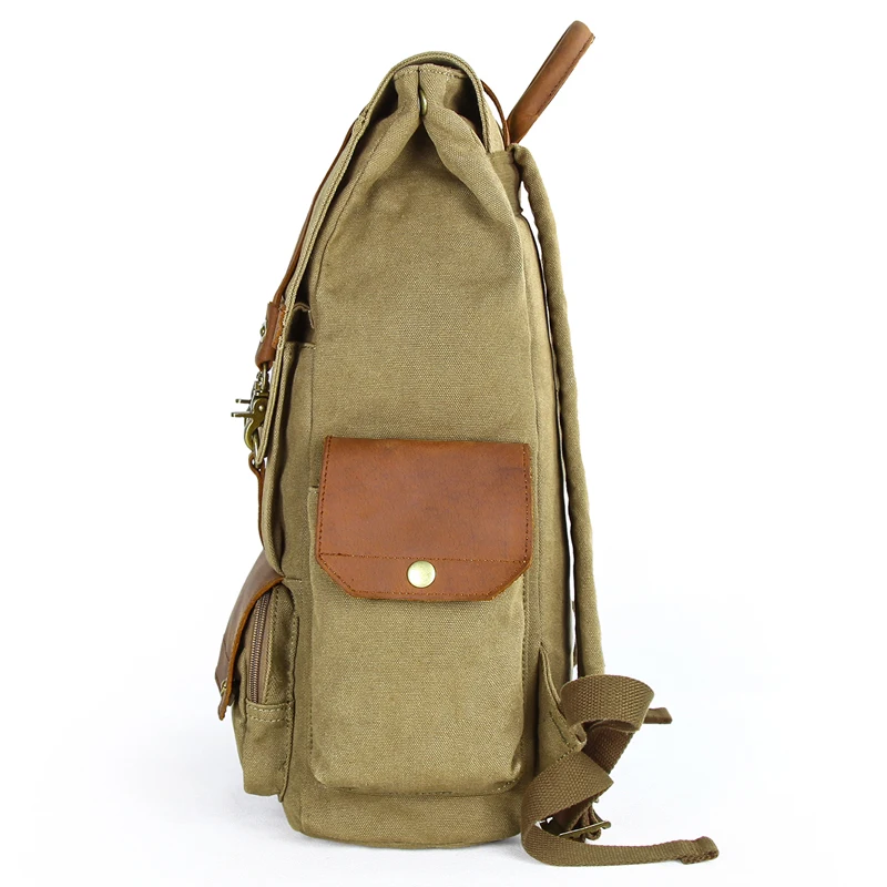 Vintage Canvas Rucksack Wasserdicht Travel Outdoor Backpack School Bags Man Women Travel Laptop Backpack