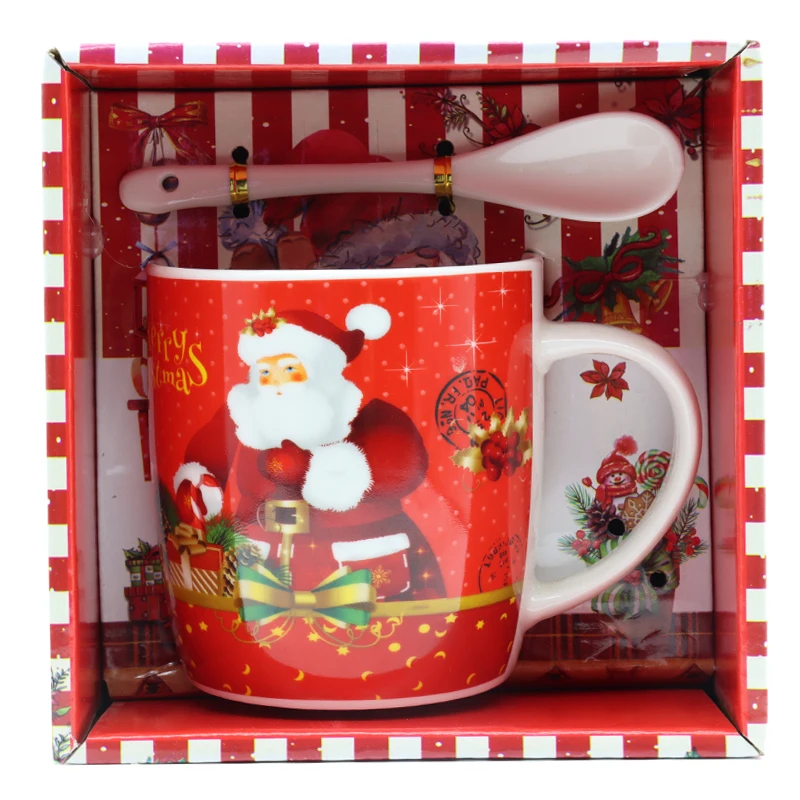 Hot Selling China Supplier Ceramic Cup Fine Porcelain Christmas Mug Ceramic Christmas Cup