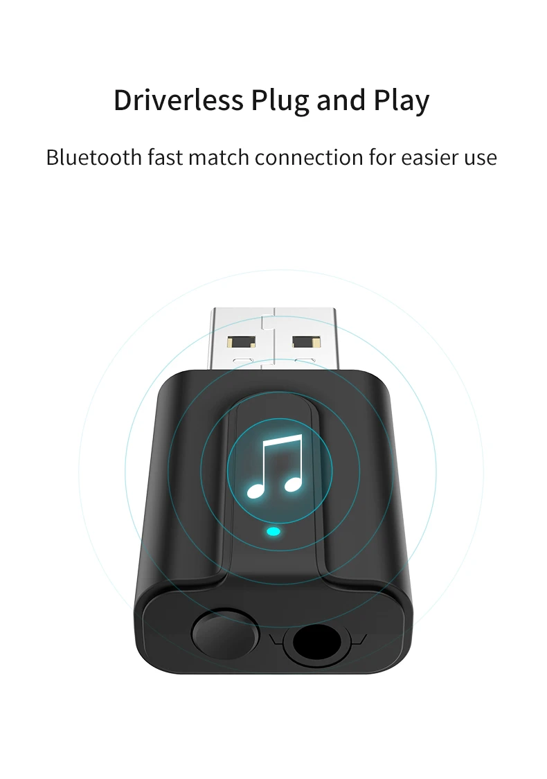 USB беспроводной Bluetooth-совместимый адаптер 5 0 2 в 1 приемник передатчик аудио для автомобиля комплект с
