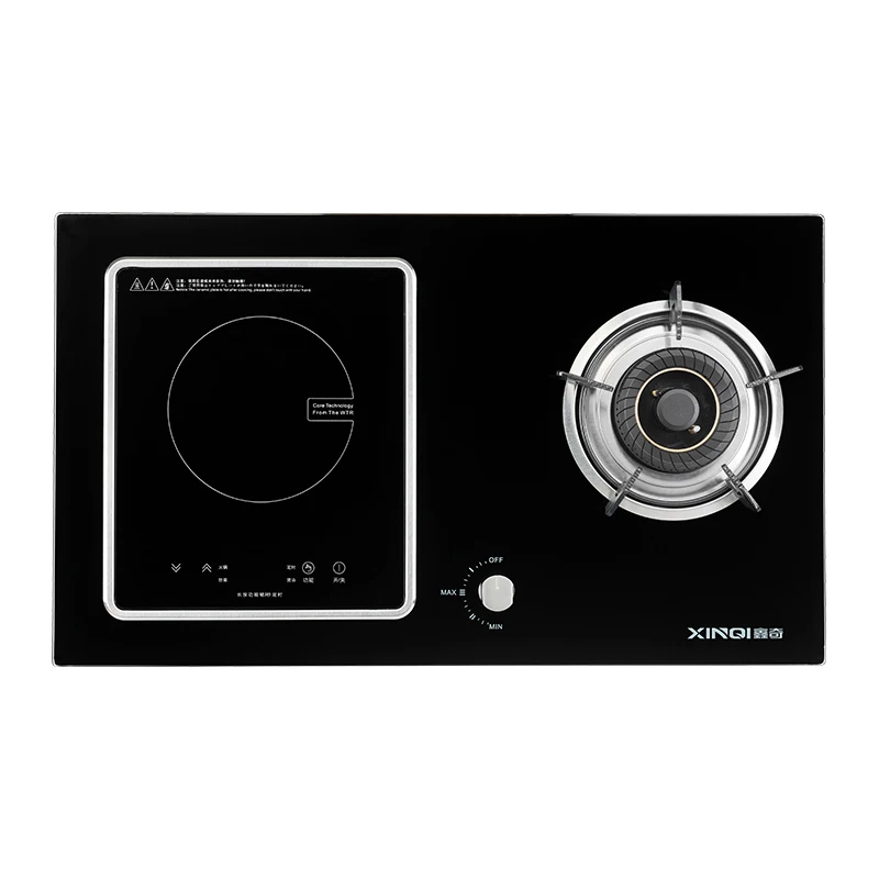 Modern design home kitchen appliances 2 burner hob electric induction cooker combine gas stove electric cooktop