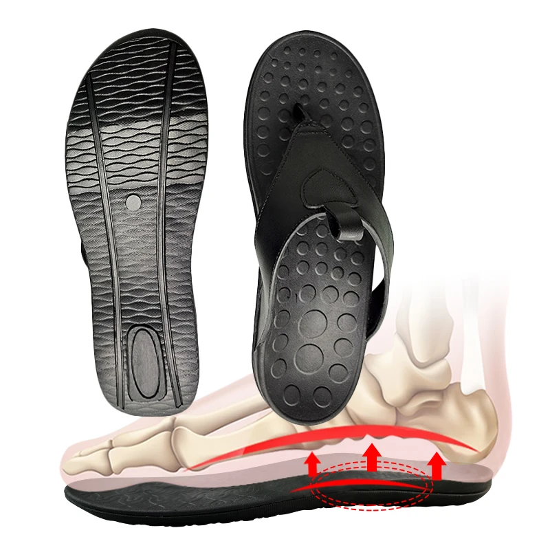 Eva plantar fascitis correction arch orthotic anti-slip orthopedic flip flops