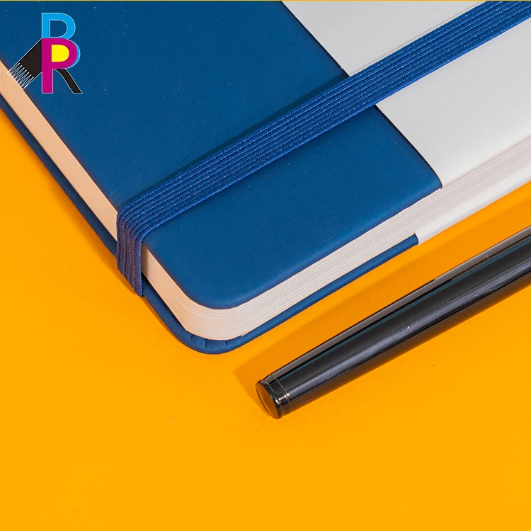 Customizable logo diary pu hardcover business a5 journal gift set leather custom notebook