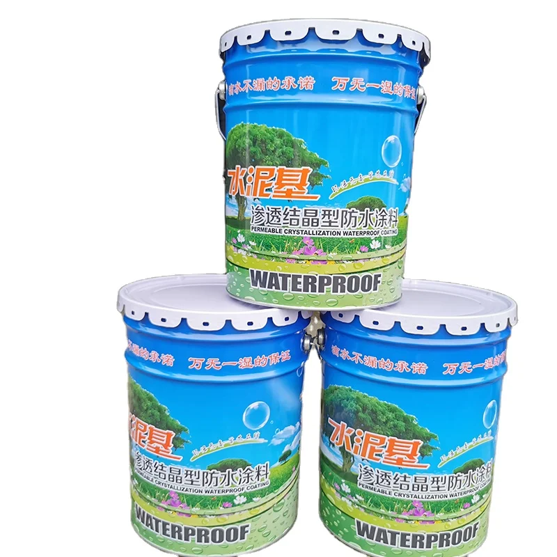 
Wholesale high quality cement - based PERMEABLE CRYSTALLINE WATERPROOF COATING of Roof Toilet wall For Sale 