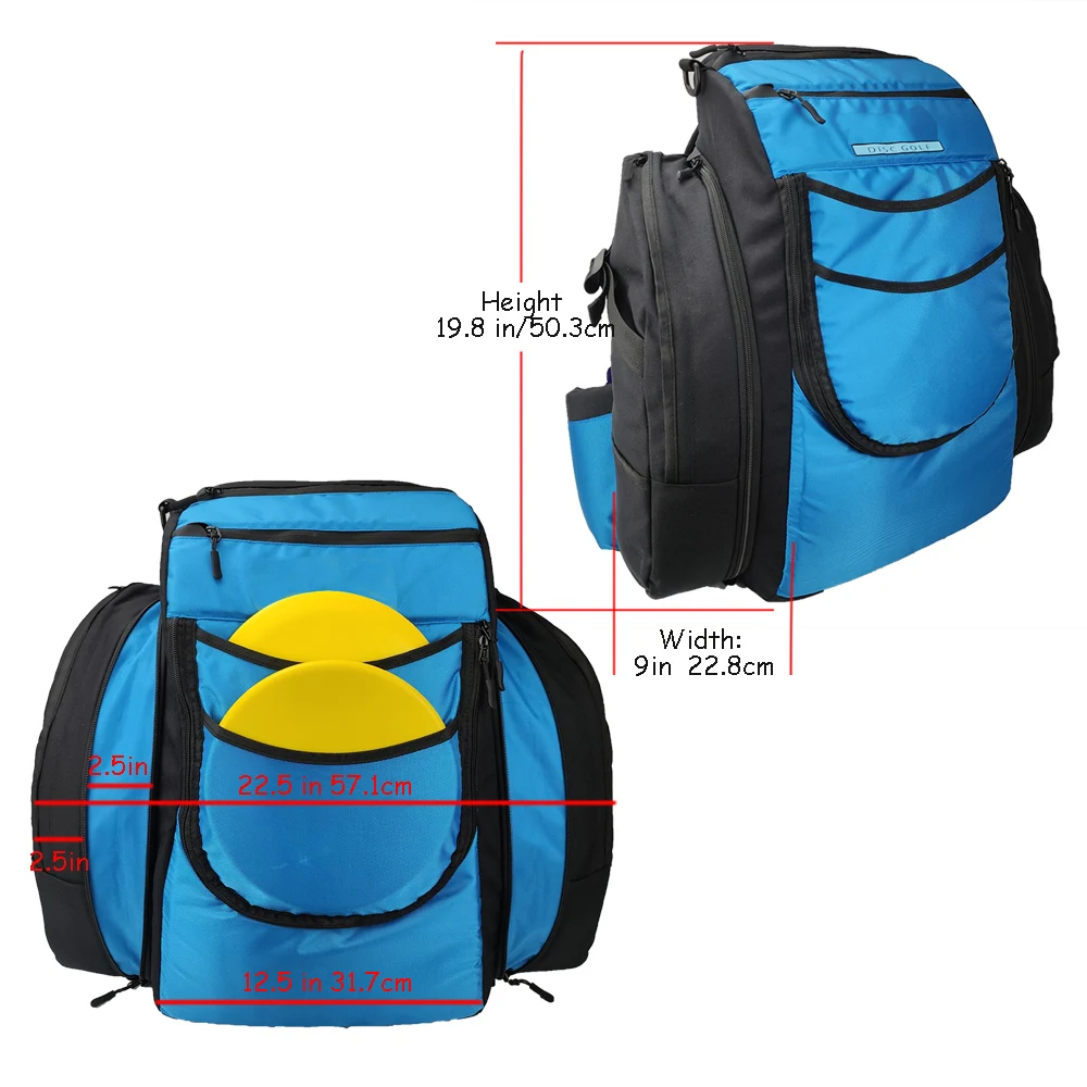 Extensible Disc Golf Backpack Golf Bag Organizer large size