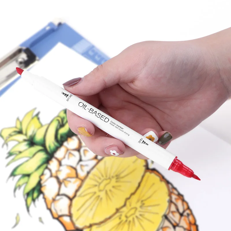 Multiple Colour Paint Marker Pen Set 12 Pack Water Color Marker for Artist Real Brush