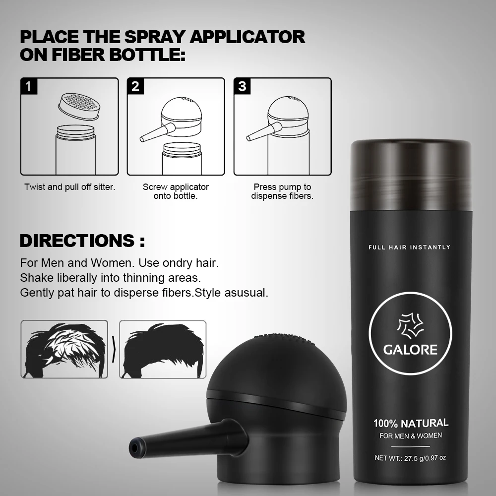 Private Label Hair Fiber Powder thick Hair Fiber Long Lasting Natural Wholesale Fiber Hair Building fibres