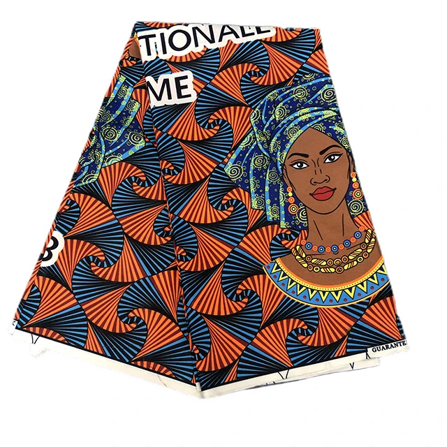 Wholesale African ankara  Prints Real Wax Print Style 100% Polyester Fabric customized designs Africa  president election