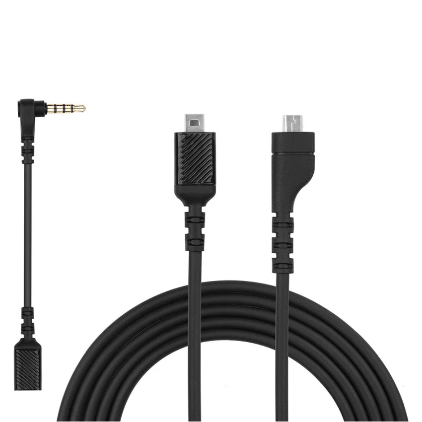 Replacement Sound Card Audio Braided  Cable for Steelseries Arctis 3 5 7 Headphone Audio 3.5mm TRRS adapter Adapter Headsets