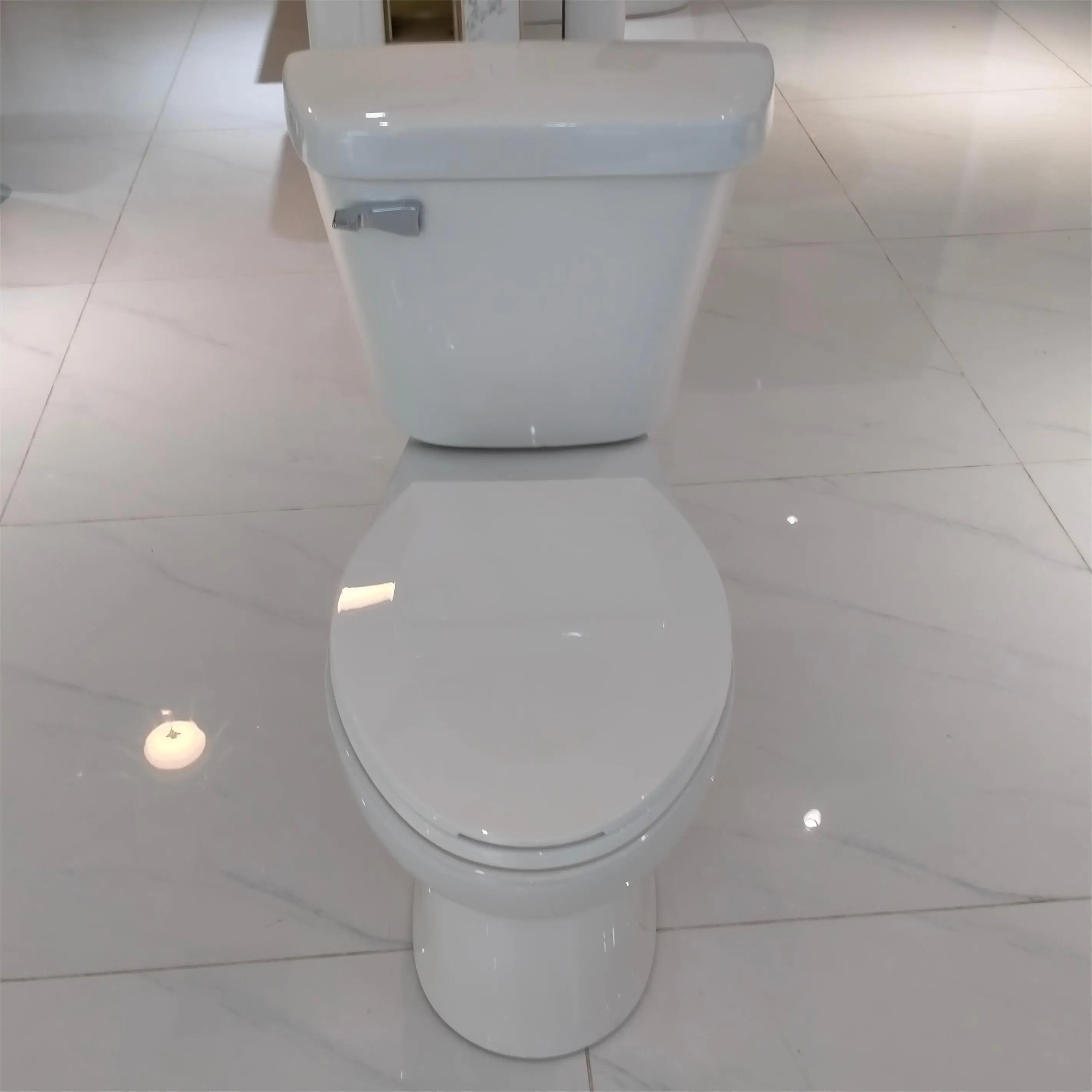 American Style Inodoro Cheap Toilet Bowl Two Piece S- Trap Wc Toilet With Low Prices Elongated Toilets