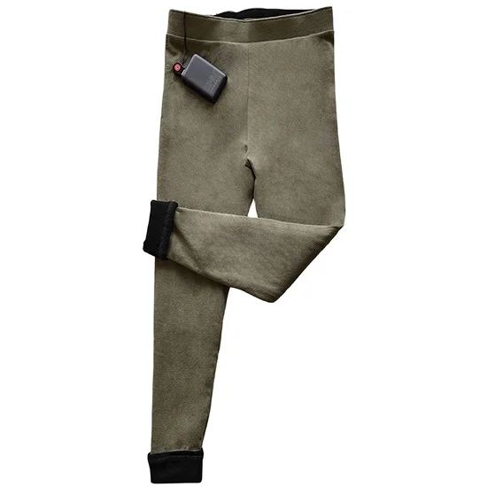 Интеллектуальные женские удлинители с подогревом на батарейках, нижнее белье, теплые зимние брюки с USB-зарядкой и электрическим подогревом