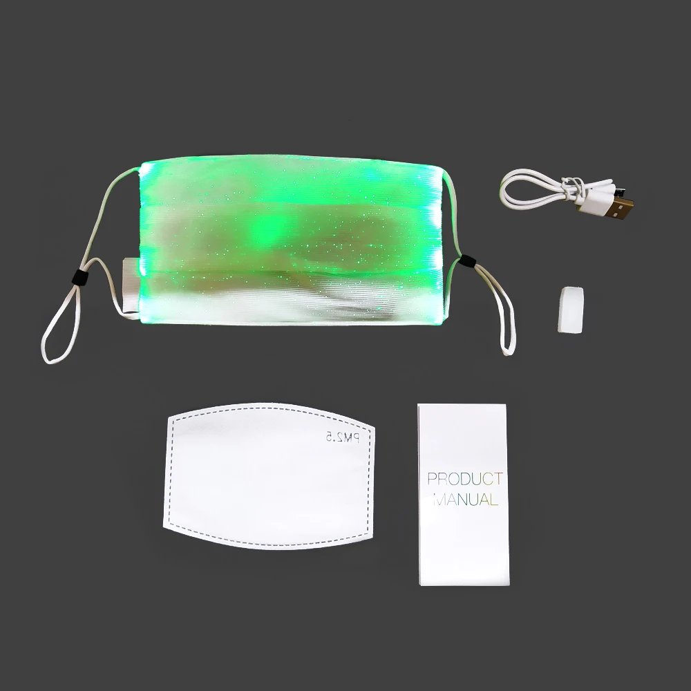 2020 Hot Sell Party make up LED light mask with RGB color IP67 water proof