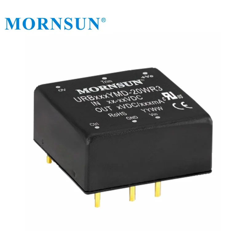Mornsun URB2424YMD-20WR3 Ultra-wide Input DC DC Input 9-36V 36V to 24V 20W Output Step down Converter Buck Module