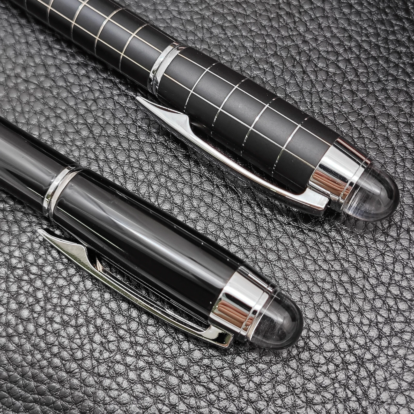 Jinhao 79 Роскошная элегантная креативная ручка в деловом стиле с черной сеткой гладкая для письма кристалл сверху (черный/синий заправка)