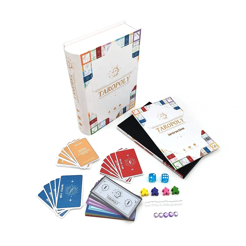 Wholesale Custom Plastic Table Boardgame for Youth and Family Kids Board Games with Card Pieces