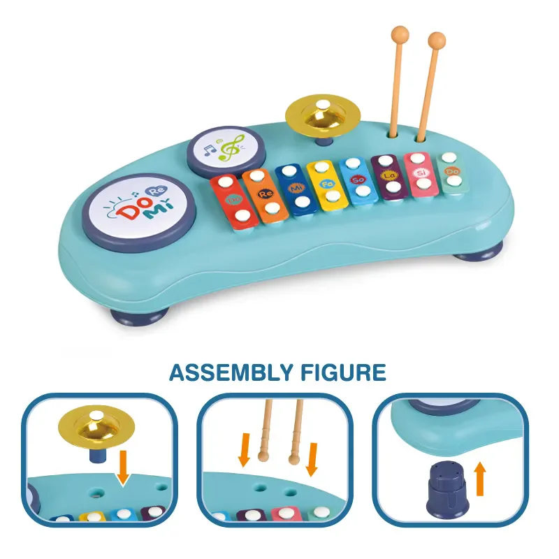 baby Musical Piano Toy Musical Keyboard Piano Set Infant Early Educational Instrument Learning for Boys Girls Birthday Gift