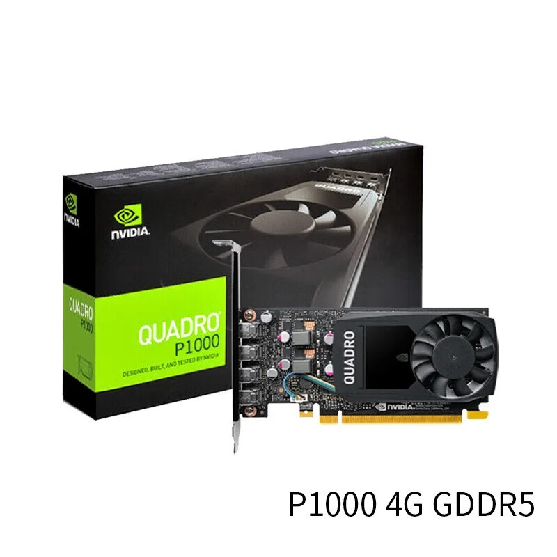 Высокое качество P1000 4 ГБ GDDR5 4xdisplayport 128bit профессиональная графическая плата