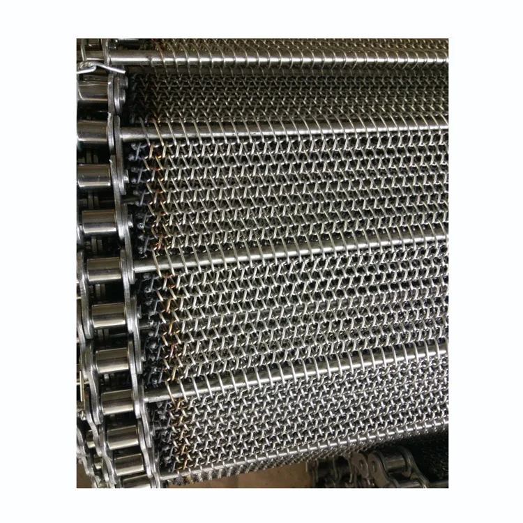 SUS 304 310s Stainless Steel Balance Spiral Wire Chain Driven Mesh Conveyor for Food