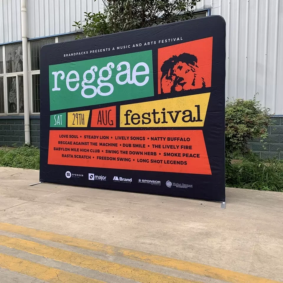 Tension fabric tube display stretch fabric custom backdrop for sale