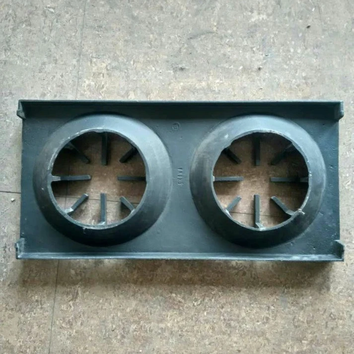 FHM Universal Gas Cooktop Burner Grate 12 In X 24 In Cast Iron Range Grate For Commercial Cooking Stoves