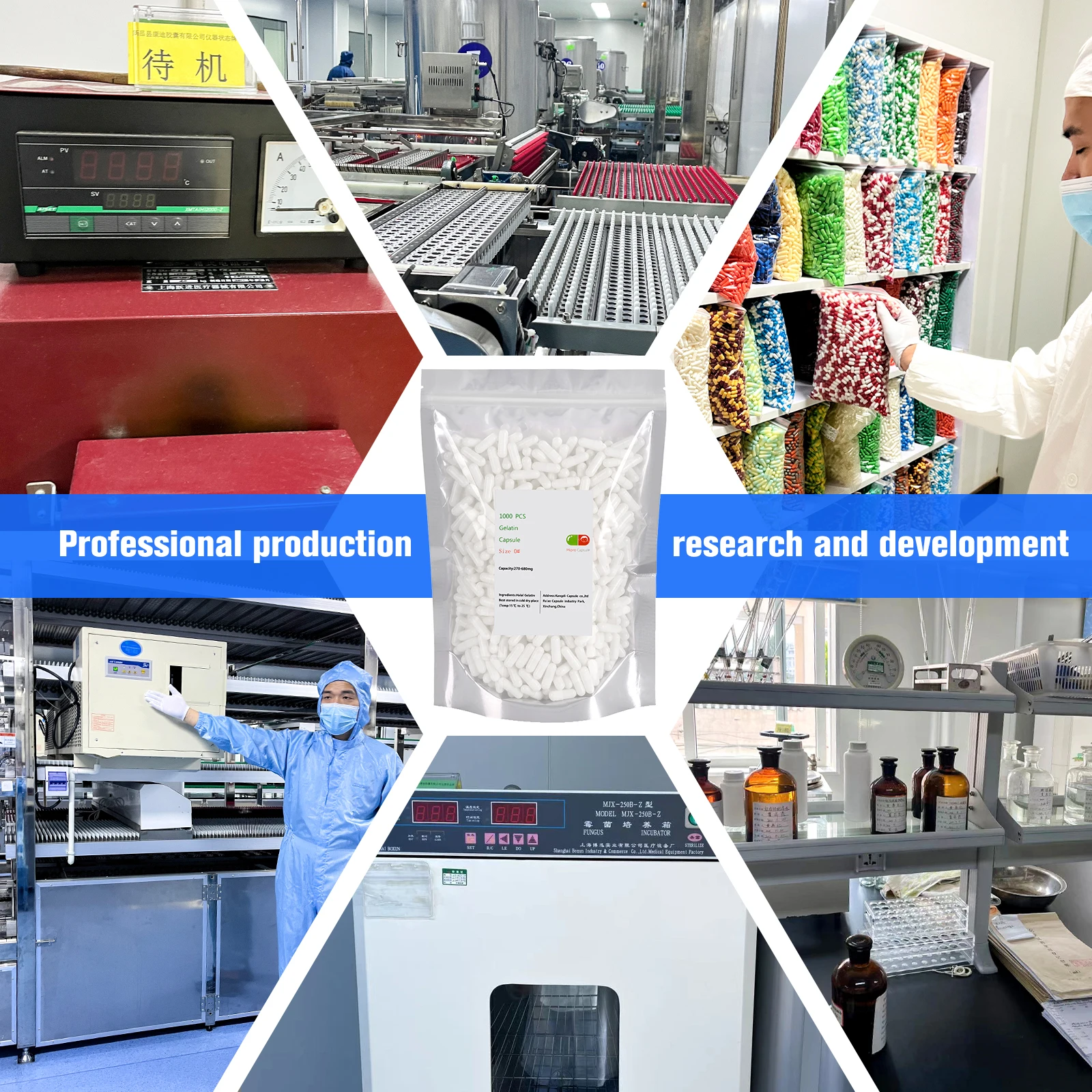 1000 pcs Package White Color Empty  Organic vegan HPMC vegetable Capsules