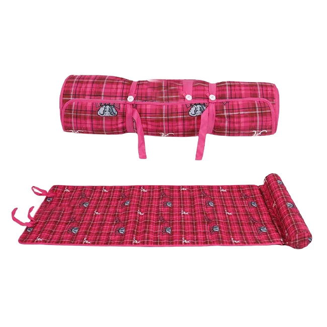 Custom Extra Large Roll Up Camping Mat Travel Folding Beach Park Rug Outdoor Waterproof Picnic Blankets with Belt Handle