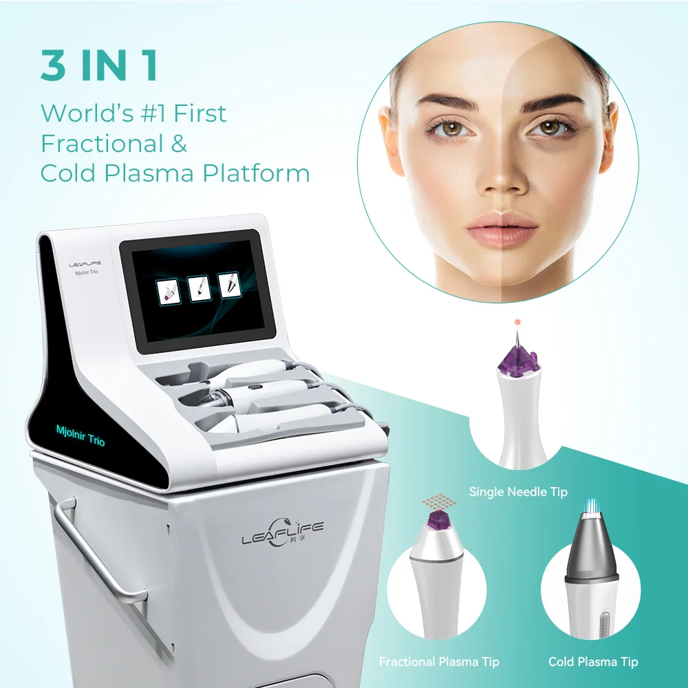 2024 New Innovative Professional 3-in-1 Fibroblast Cold fractional Jet Plasma device - Anti-Aging Wrinkle Removal Skin tighten