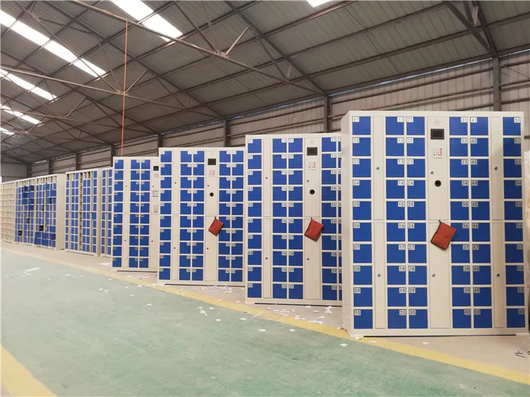 Public Smart Mobile Cell Phone Charging Station Touch Screen Automatic Storage Locker