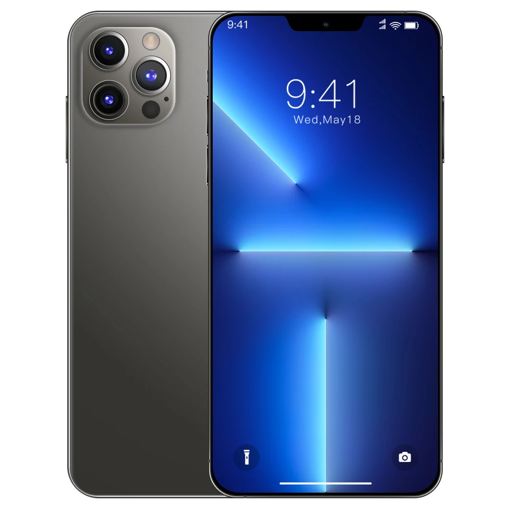 Горячая продажа, 16 ГБ + 512 ГБ i13 pro max смартфон i13 pro max с настраиваемым потоком воздуха, клон kayfun телефон goophone 13 pro max Unclocked Dual SIM Deca Core, размер экрана