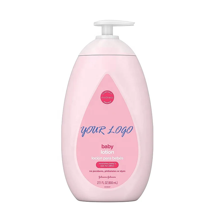 YANMEI Custom LOGO Moisturizing Pink Baby Lotion with Coconut Oil Hypoallergenic Dermatologist-Tested