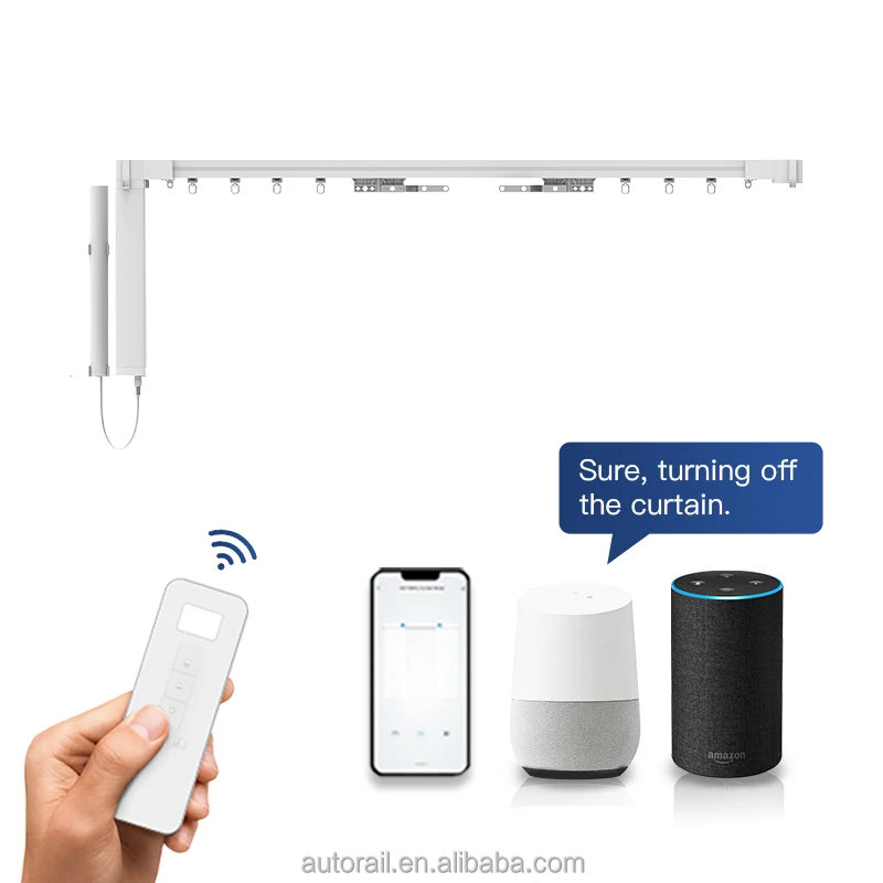 battery powered smart curtain motor zigbee tuya curtain motor for home