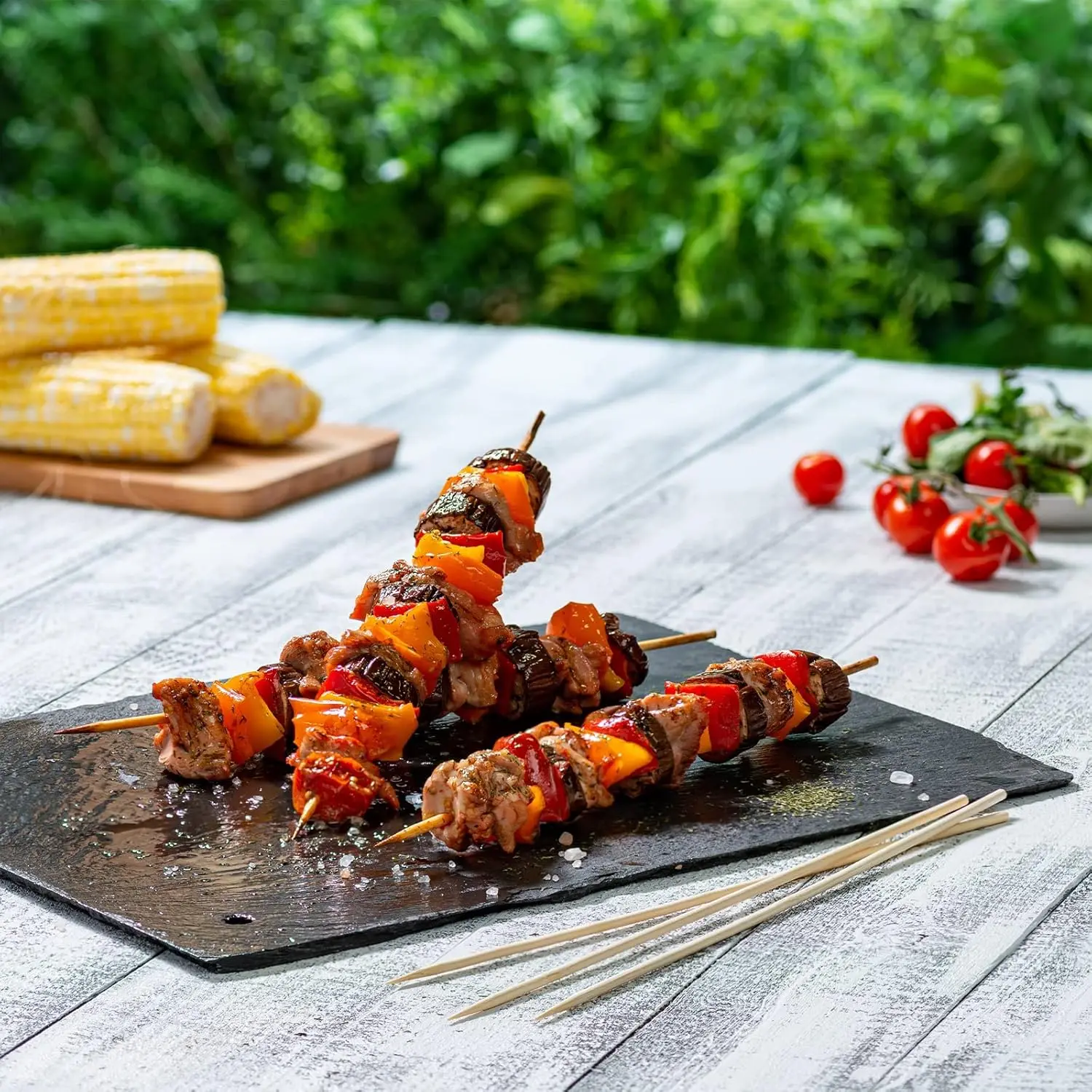 Multi-use Bamboo Sticks for Grilling, Kabob, Fruits, Candies, Chocolate Fountain, Handicrafts etc.