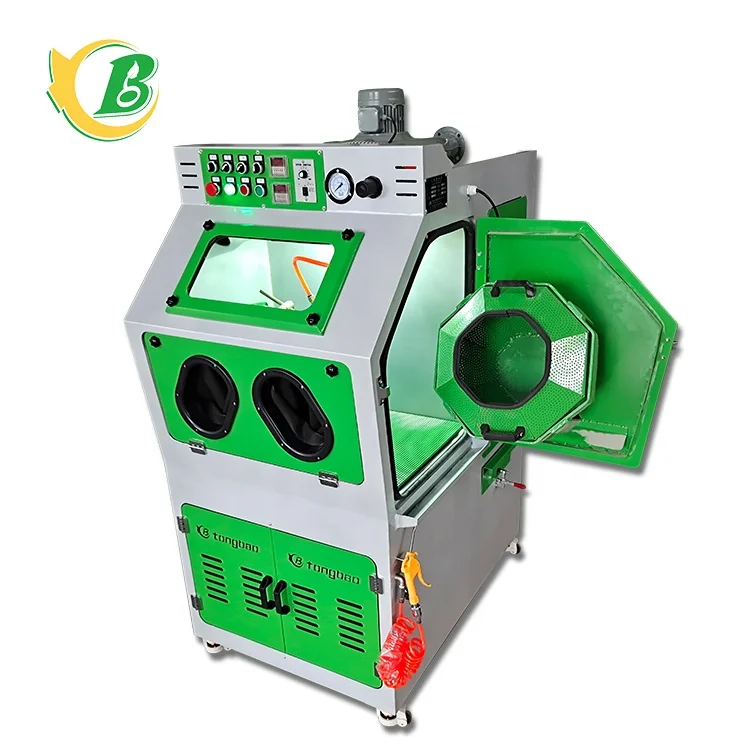 Rotary Drum  Sand Blast Machine Automatic Sandblaster for Batch Production