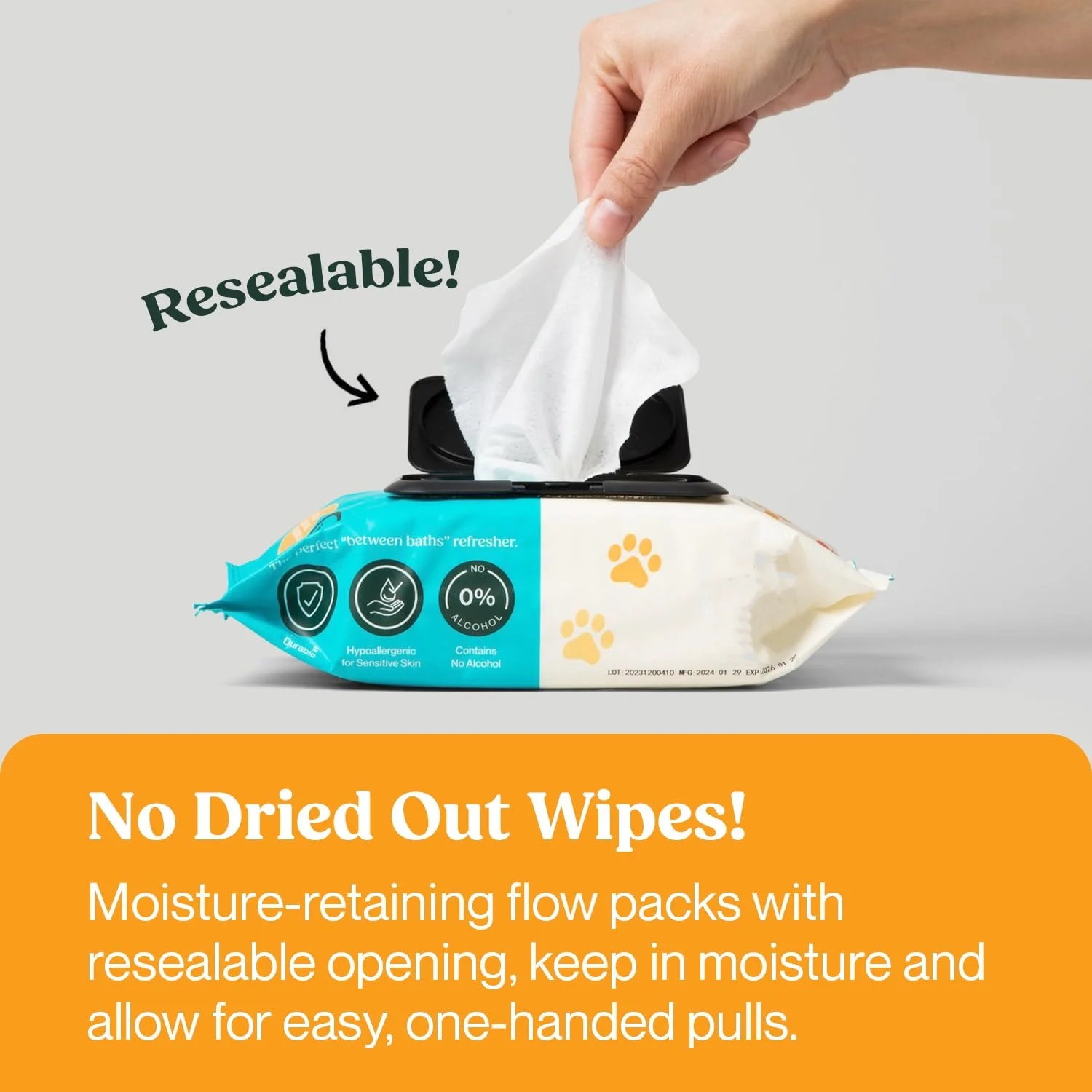 Wholesale 100 Count No Rinse Pet Bath Wipes Gentle Cleansing Hypoallergenic Pet Wipes